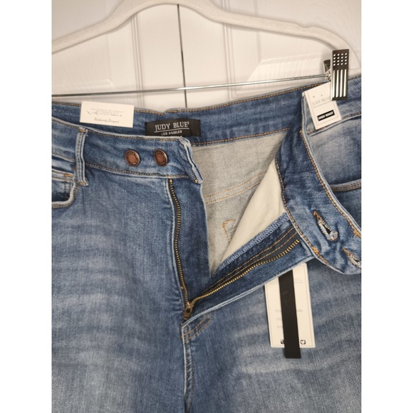 Judy Blue Shorts Women's 3XL Blue High Waist Tummy Control Top Denim‎ NWT - Picture 11 of 15